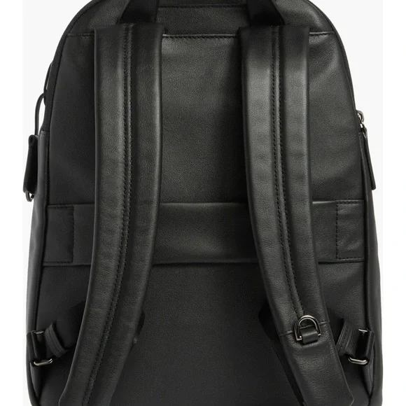 Tumi Black Leather Backpack